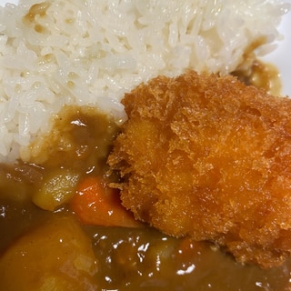 レトルトカレーでカツカレー